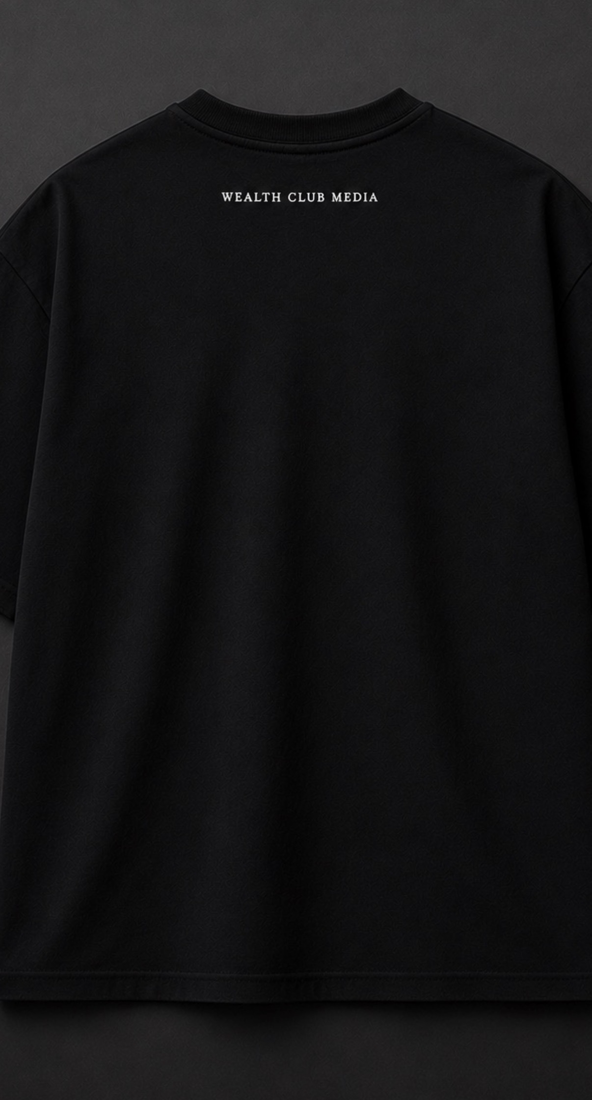 Upper back neck wordmark