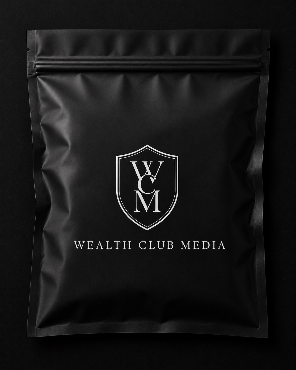 WCM black premium zip bag